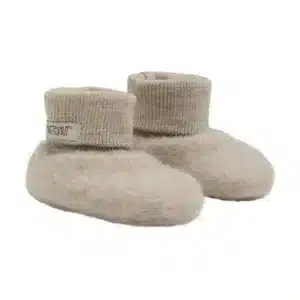 Huttelihut Krabbelschuhe - Wollfleece Beige 3